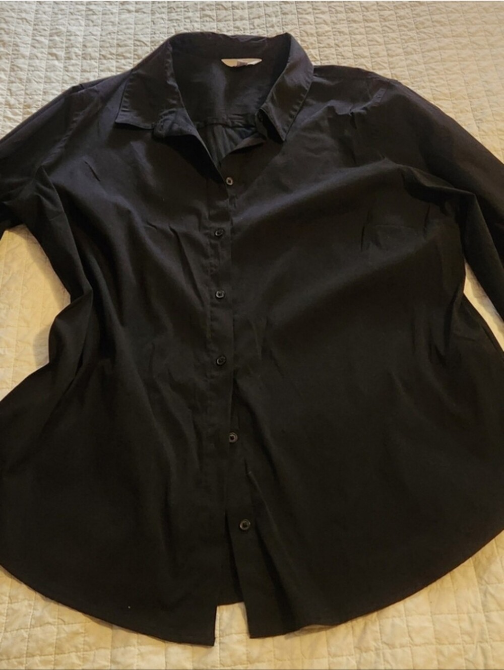 4 LOT OF TIME N tru Black Button-Up Dress Shirt - Classic Fit SIZ 2XL